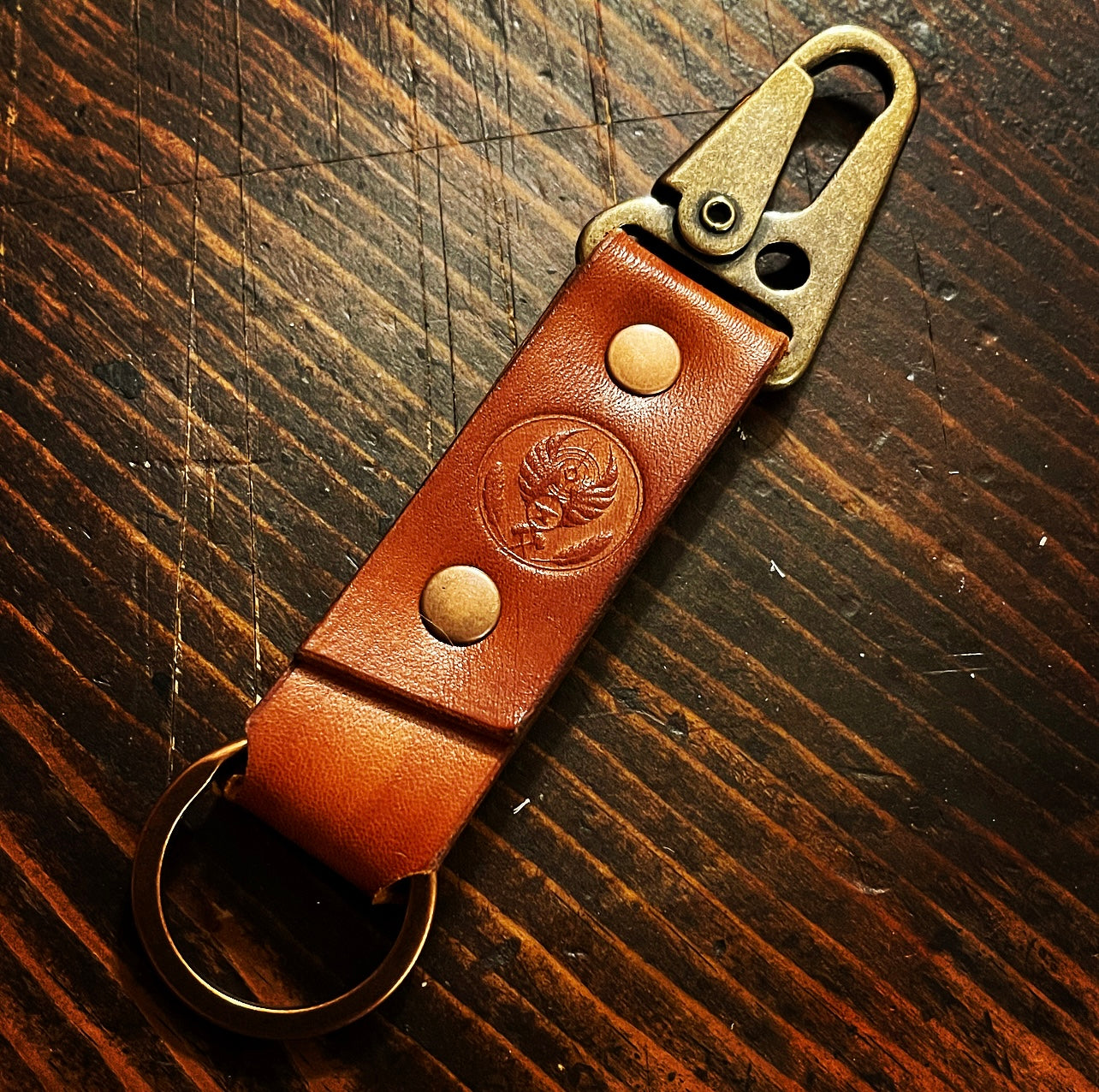 The ‘Horselord’ Keychain: English Bridle & Antique Brass