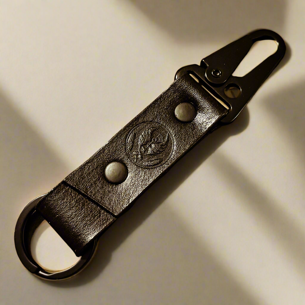 The ‘Raven’ Keychain in Black on Black