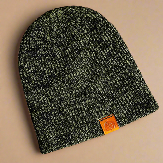 A&S Olive/Black Knit Beanie